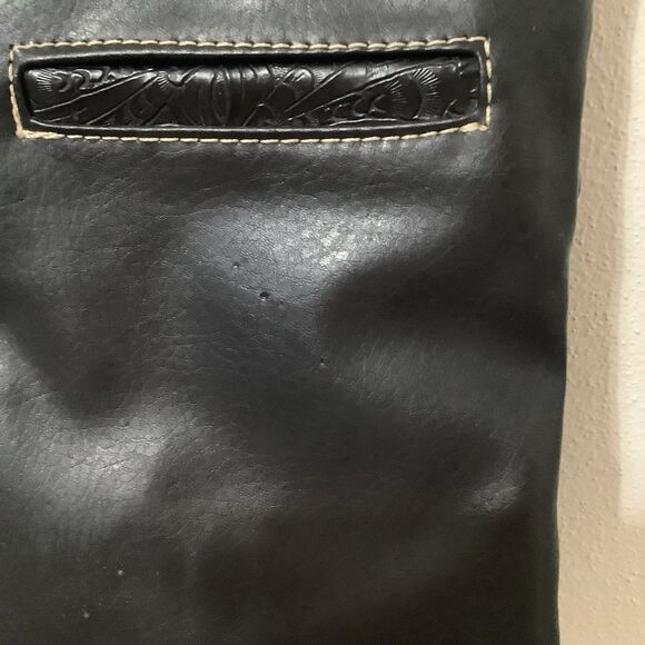 Retro Western Cowgirl Cowboy Pistol Southwestern Black Crossbody Bag Purse - Picture 8 of 10